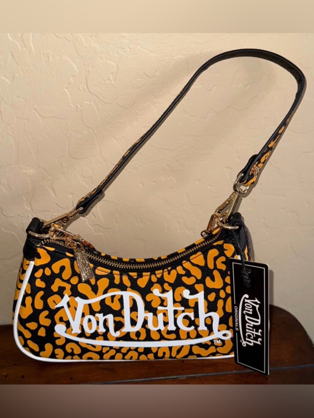 NEW WITH TAG! Von Dutch Cheetah Purse